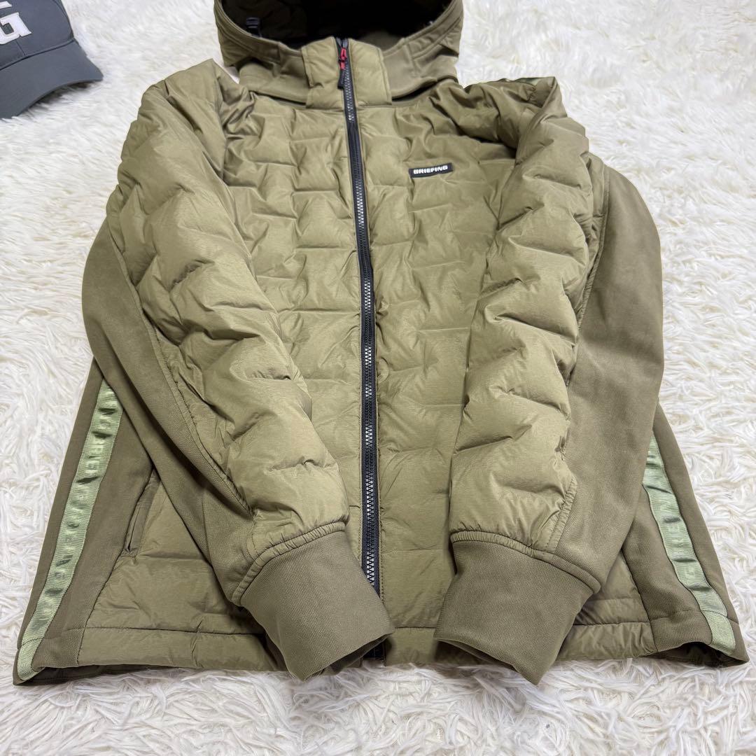 【ブリーフィングゴルフ】美品 ハイブリッドダウンパーカー Lサイズ メンズ