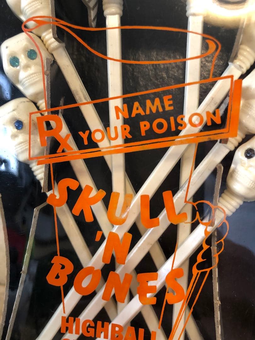 ビンテージ50s スカル　髑髏　骸骨　ネイバーフッド　ミッドセンチュリー　レトロ