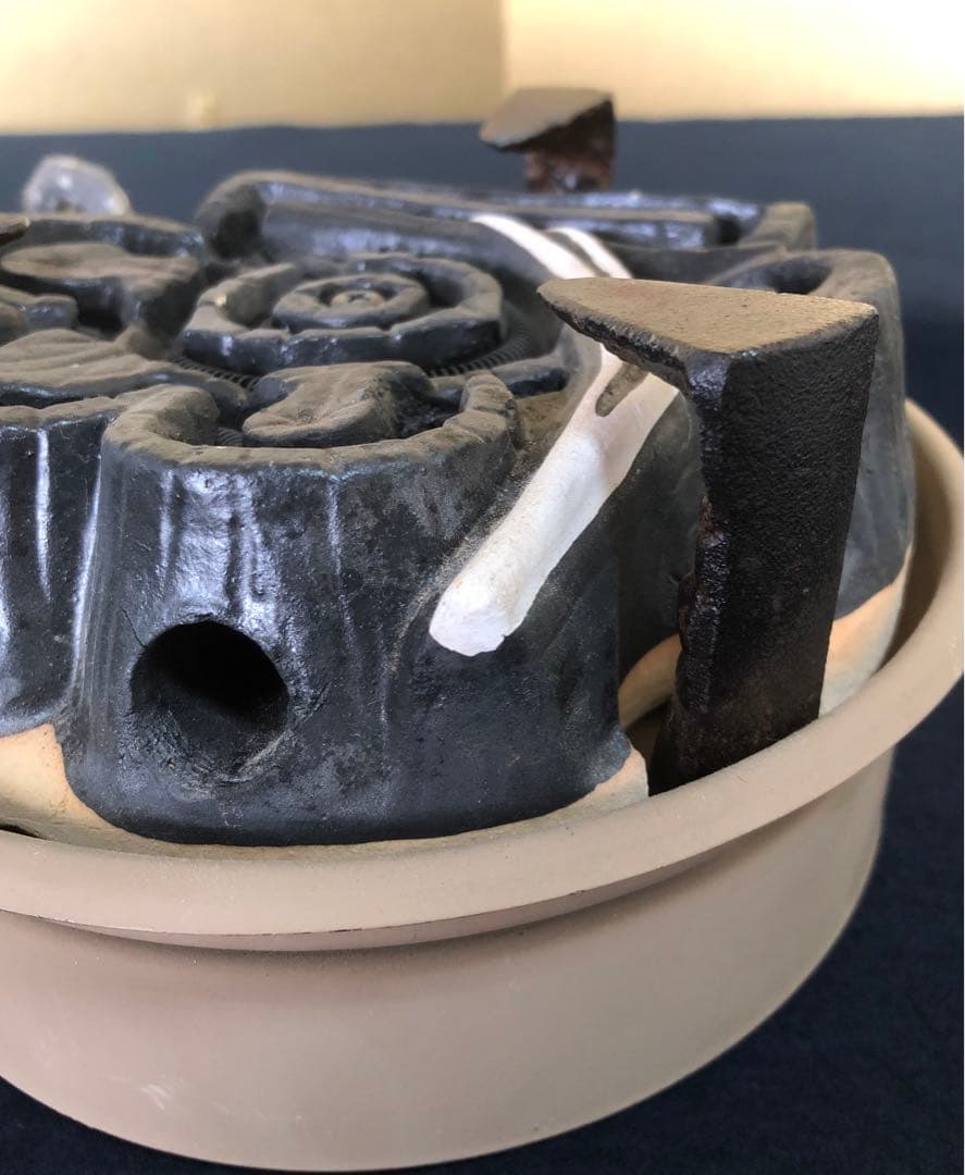 《R》茶道具 野々田商店 炭型ヒーター A 元箱　1f