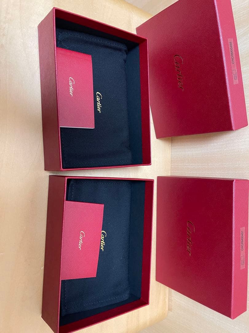 未使用　カルティエ　パスポートケース2点　ペア　夫婦　カップル　Cartier