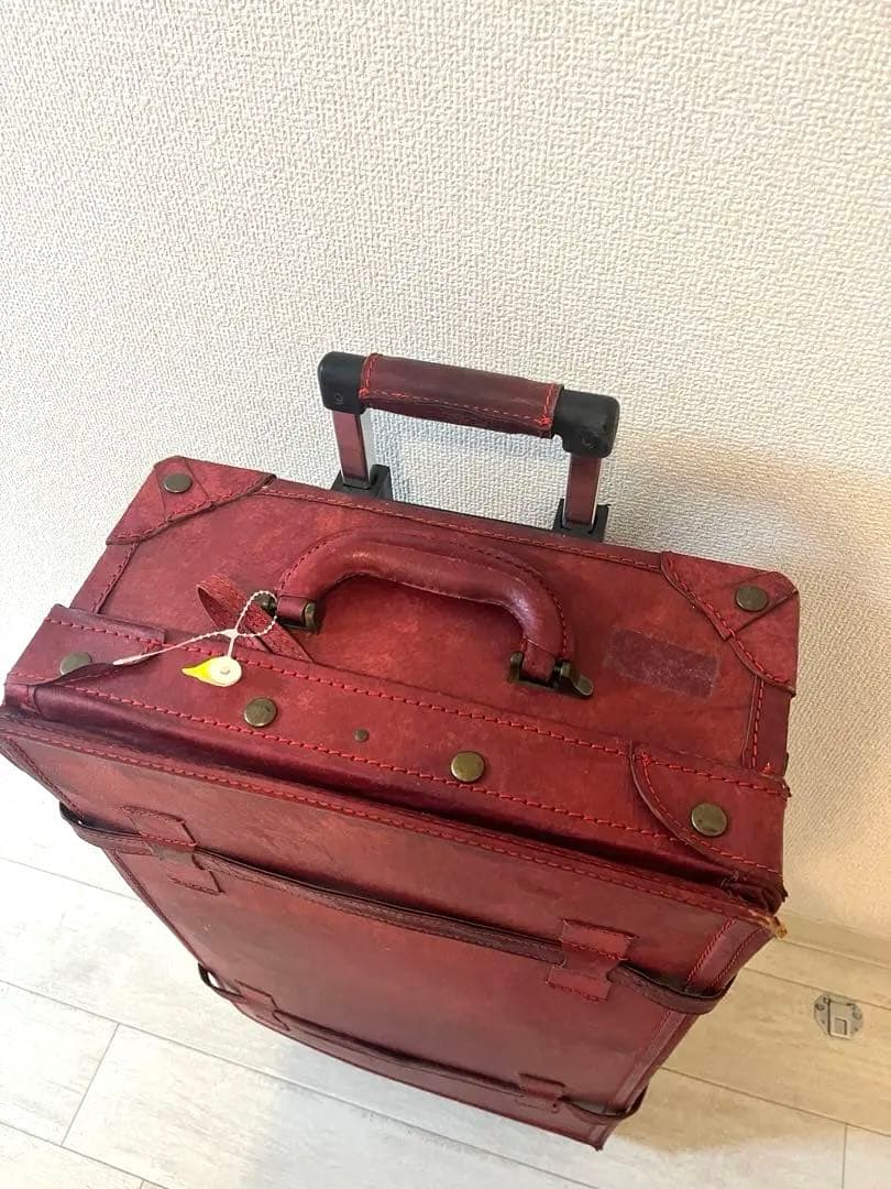 シフレ　ユーラシアトランク　レッド　豚革