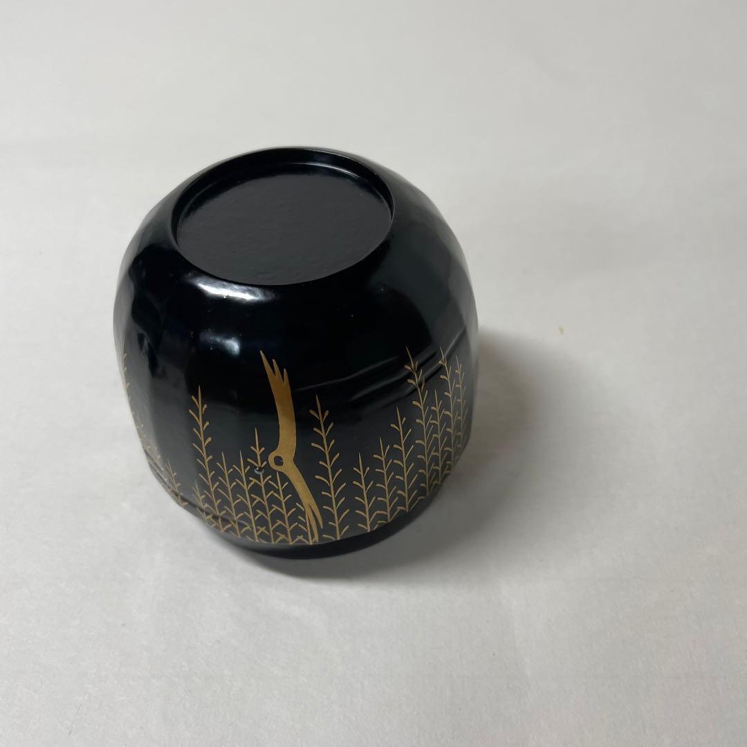 FD18 道馬宗廣作　認徳斉好模　銀露入黒棗「折撓」二二高　一閑