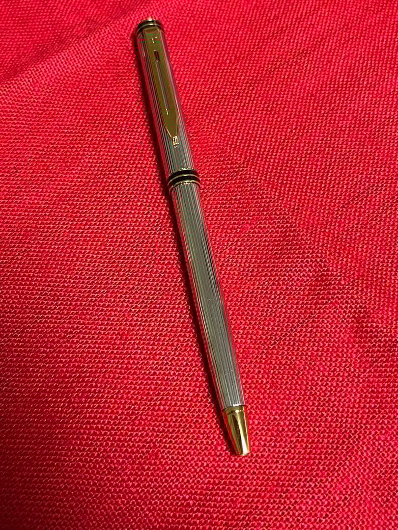 変更Waterman エグゼクティブ　I deal 万年筆 .ボールペン　銀張り