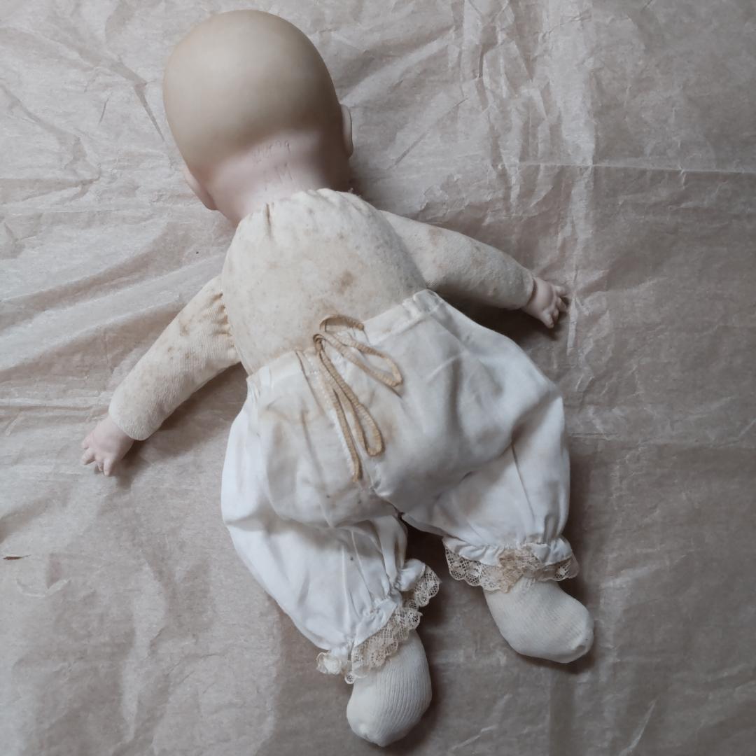 アーモンドマルセルタイプ　ベビードール　アンティーク風　人形　ブロカント　蚤の市