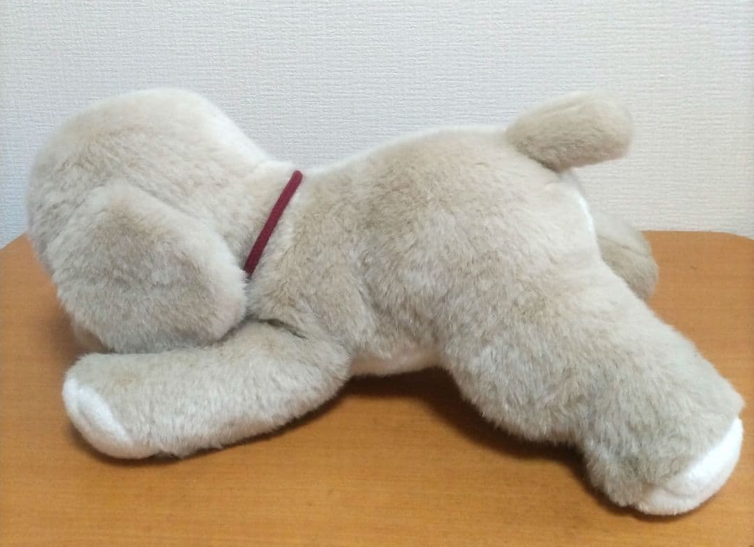 うめ吉 くたくた BIG ぬいぐるみ ベージュ 1983 犬 レトロ 当時物