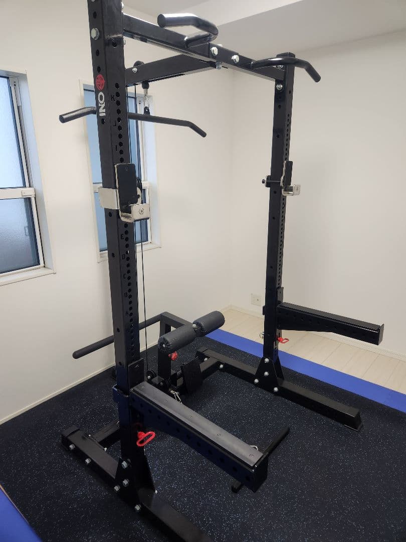 ONIスクワットスタンド　 ラットプルダウン・ディップスバー付き