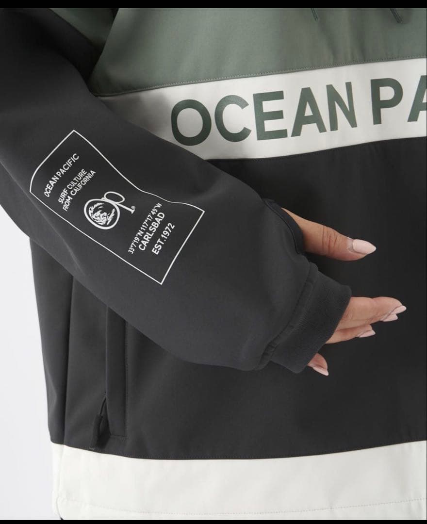 オーシャンパシフィック　レディース　スノボウェア　上下セット　モスグリーン　L