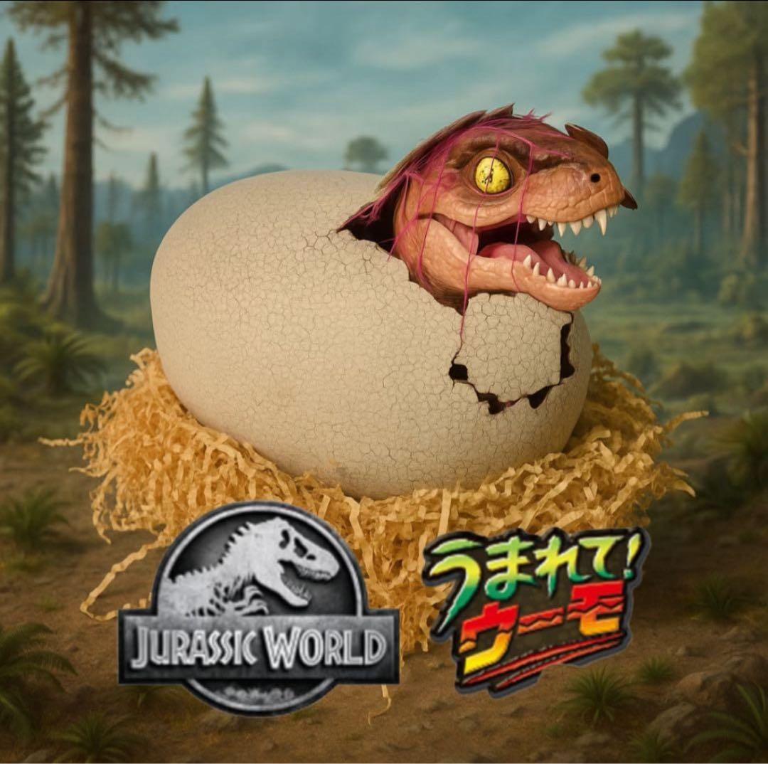 新品　大人気 うまれて!ウーモ ジュラシック・ワールド T‑レックスエッグ 恐竜