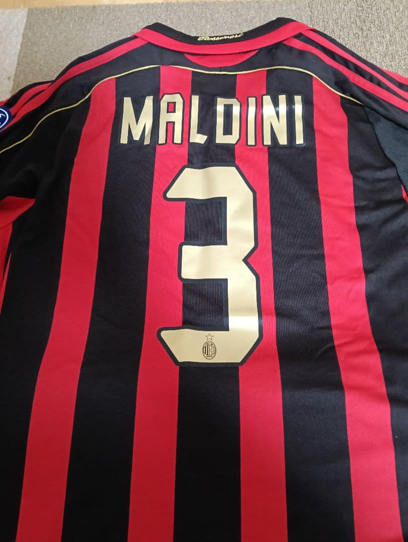 ACミラン adidas ユニフォーム Lサイズ #3 パオロ・マルディーニ