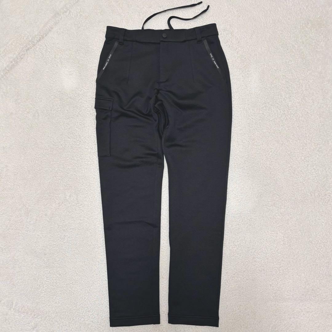 SY32 ゴルフ カーゴパンツ ［ドライメッシュスエット素材］ ブラックL