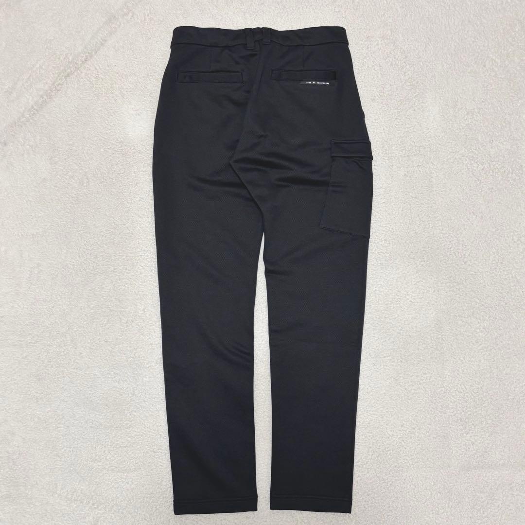 SY32 ゴルフ カーゴパンツ ［ドライメッシュスエット素材］ ブラックL