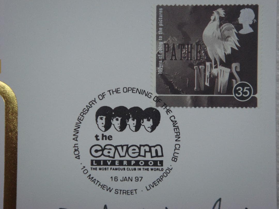 初日カバー キャバーンクラブ ボブ・ウーラーサインアンティーク・コレクション