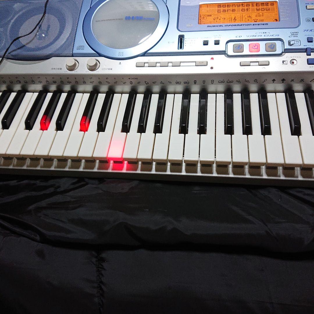 CASIO LK-100 61鍵盤電子キーボード 別売り持ち運べるケース付き