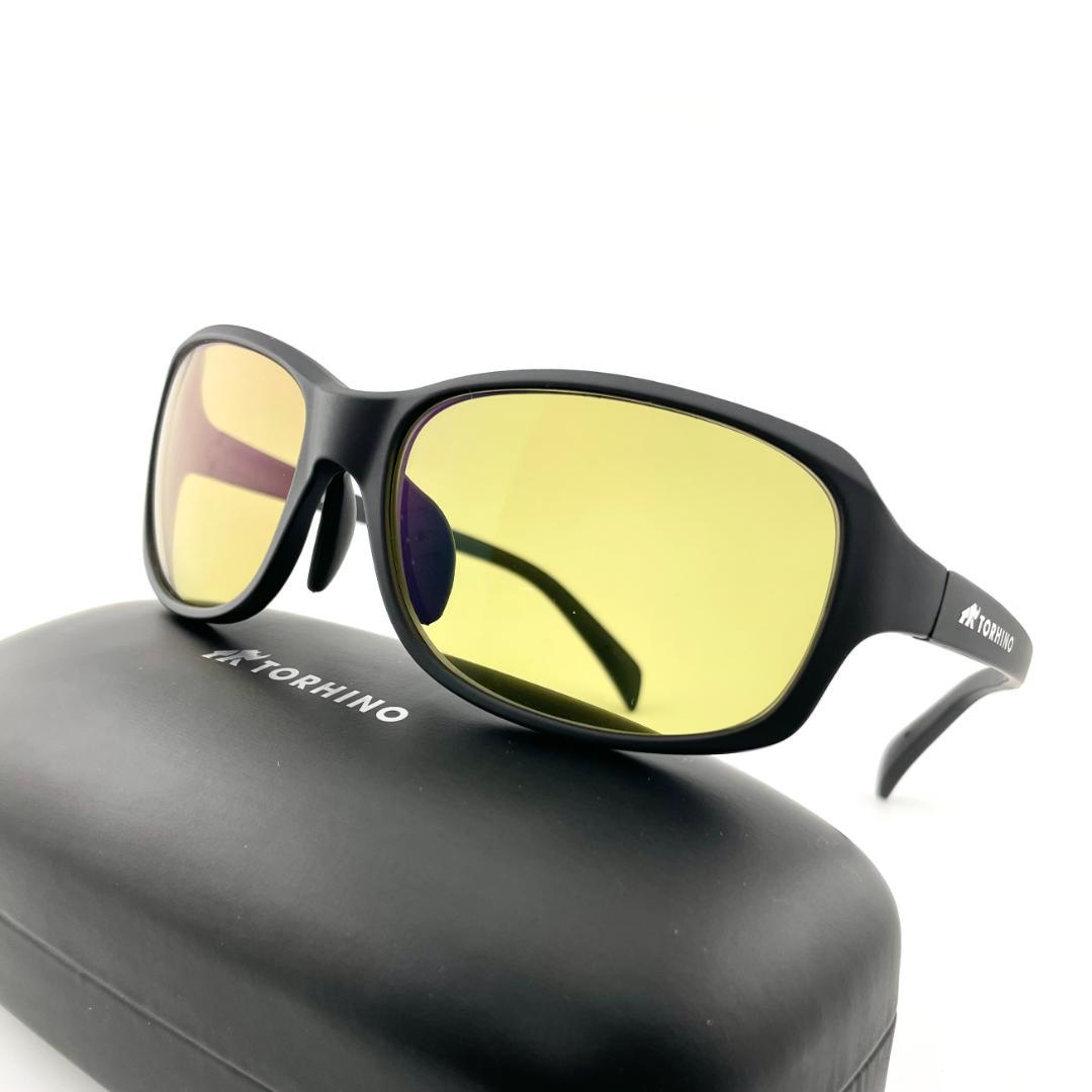 トライノ偏光サングラス　釣り UVカット　サイトイエロー メンズ　偏光レンズ