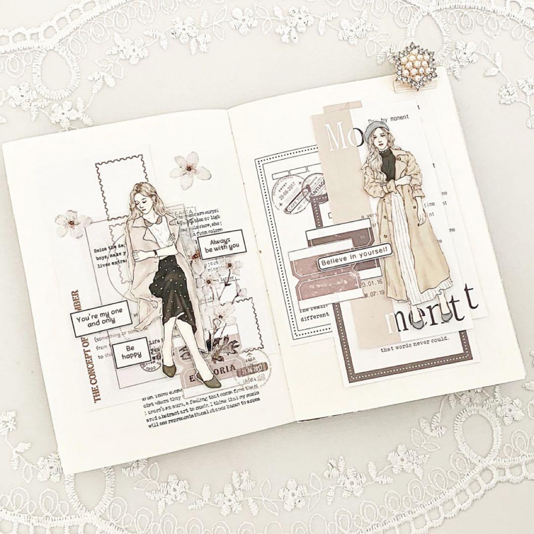 コラージュ素材　紙もの　素材紙　【1320】