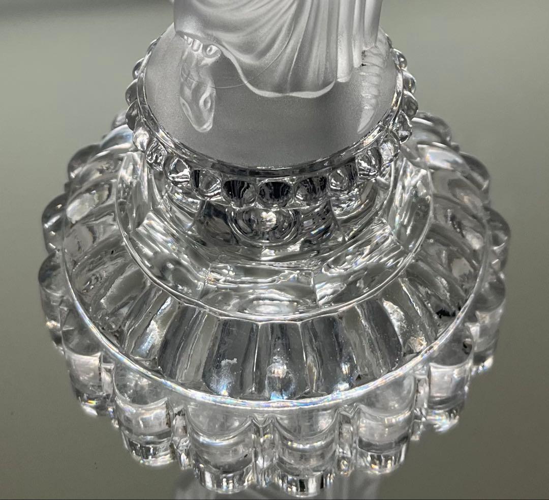 Baccarat バカラ/ ※珍品「マリアと蛇」　フロストガラス 大型作品