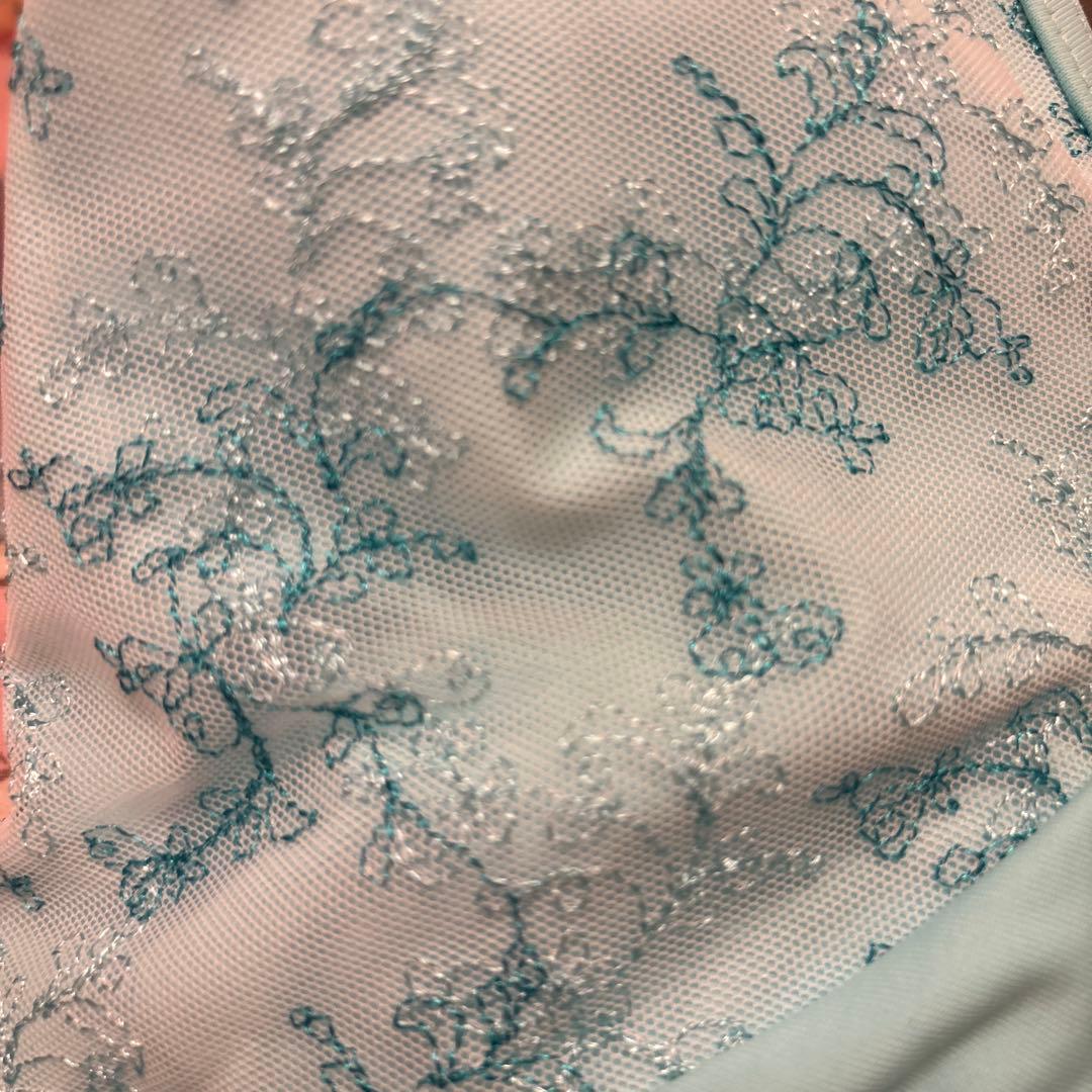 水色 レース ミント　バレエ　レオタード　ウェアモア　S チャコット