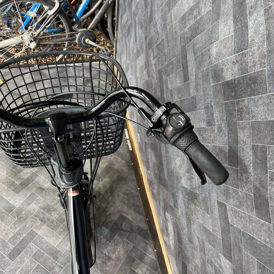電動アシスト自転車 シティタイプ 黒バッテリー12。3AH