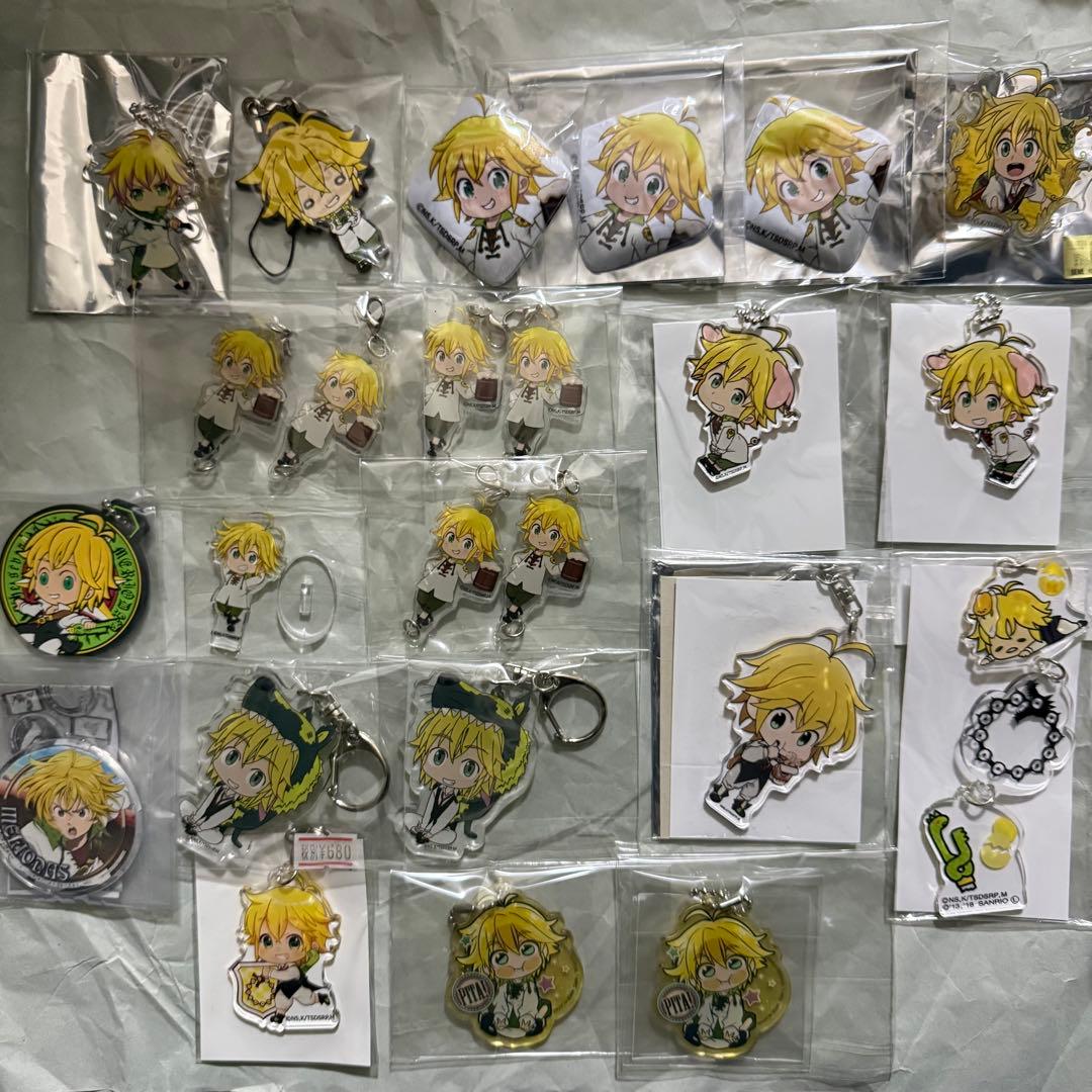 七つの大罪 缶バッジ ぷくぷくブローチ キーホルダー アクスタ メリオダス ⑥