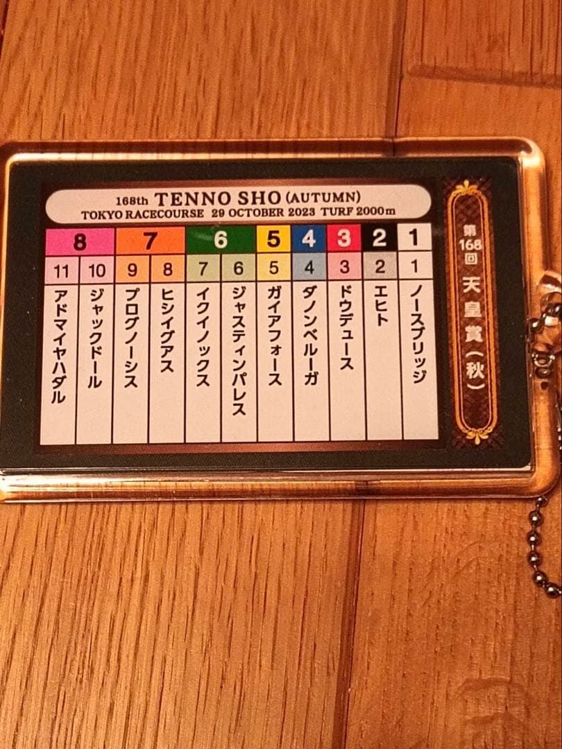 イクイノックス　2023 天皇賞秋　　ルメール直筆サイン　馬券ホルダー　馬券　鬣