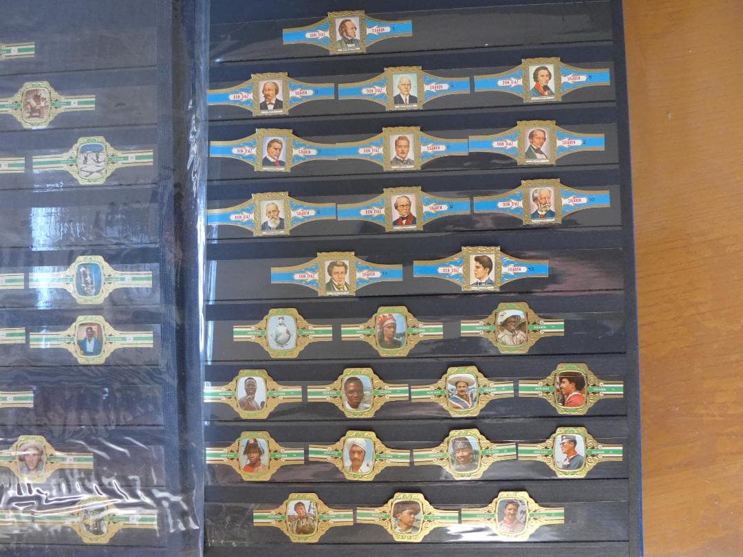 【未使用】’50～’60年代頃　ビンティージ　シガーバンド 282枚　ファイル入