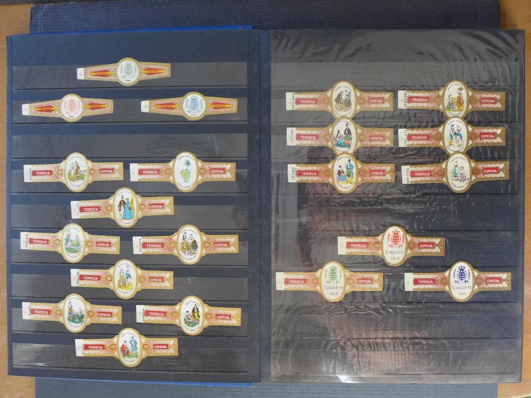 【未使用】’50～’60年代頃　ビンティージ　シガーバンド 282枚　ファイル入