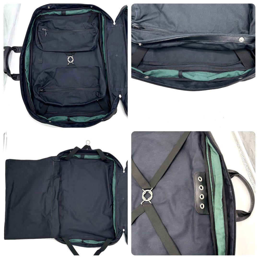 良品 dunhill AVORITIES ガーメントバッグ2way ブラック