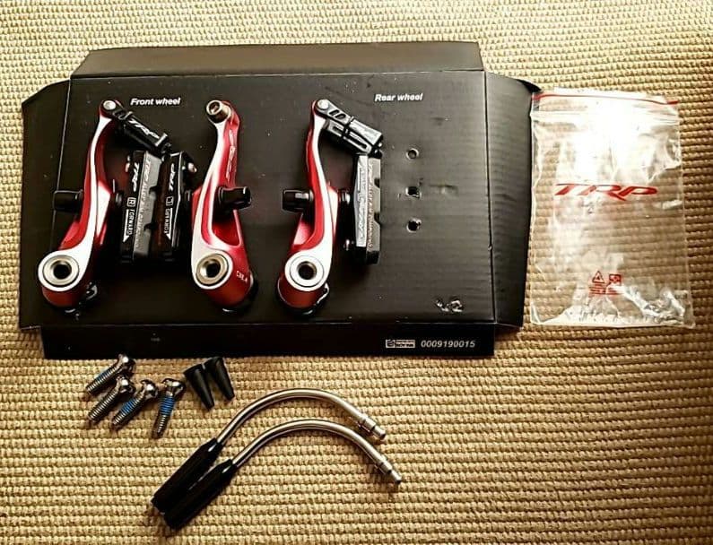 TRP　Mini-V ミニVブレーキ（赤）新品未使用ジャンク品