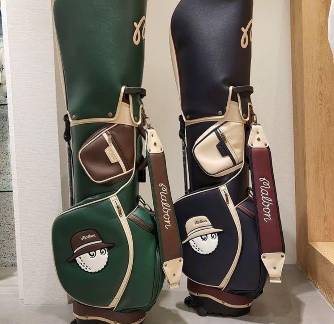 【即発送】Malbon マルボン ゴルフバッグ キャディバッグスタンド式オリーブ