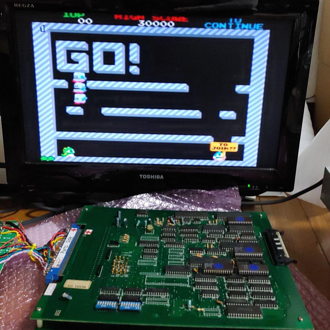 バブルボブル ロストケーブ基板 ハーネス付き 中古品