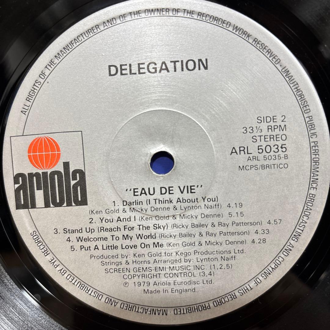UKオリジナル盤 Delegation Eau De Vie レコード LP