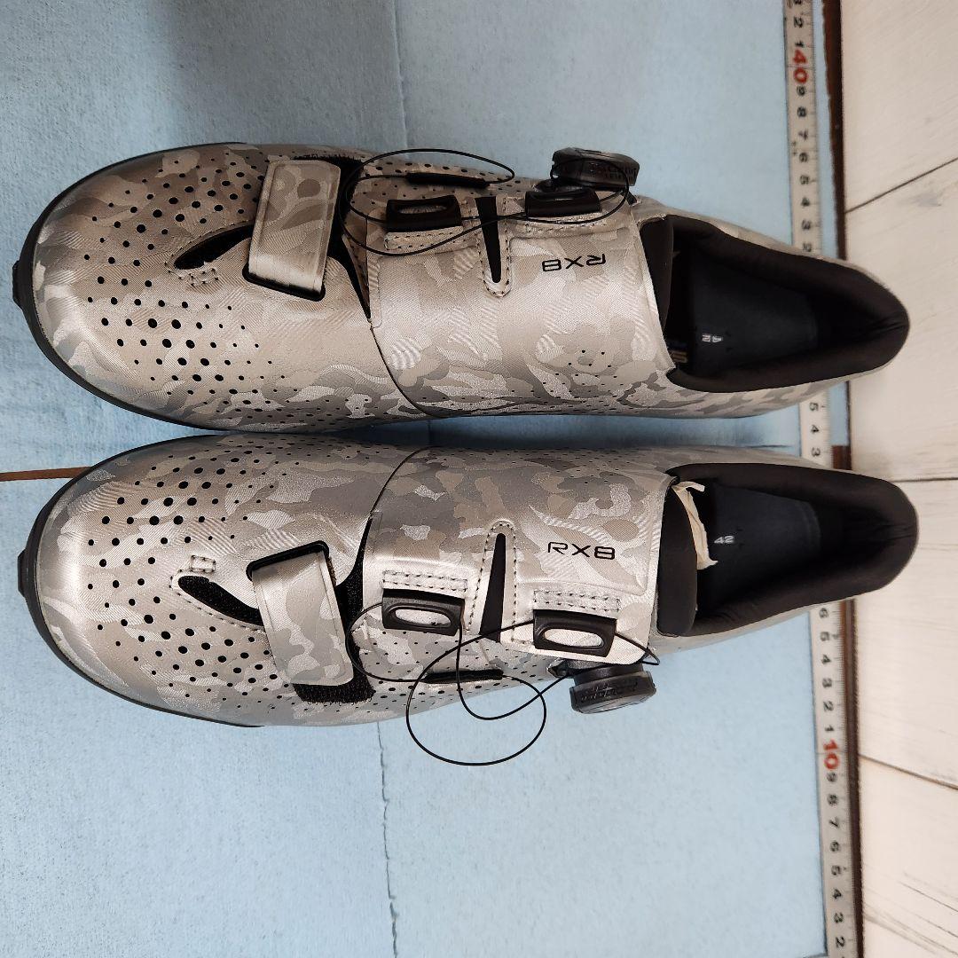 SHIMANO 自転車シューズ SPD 42 グレー/カモフラージュ RX-8