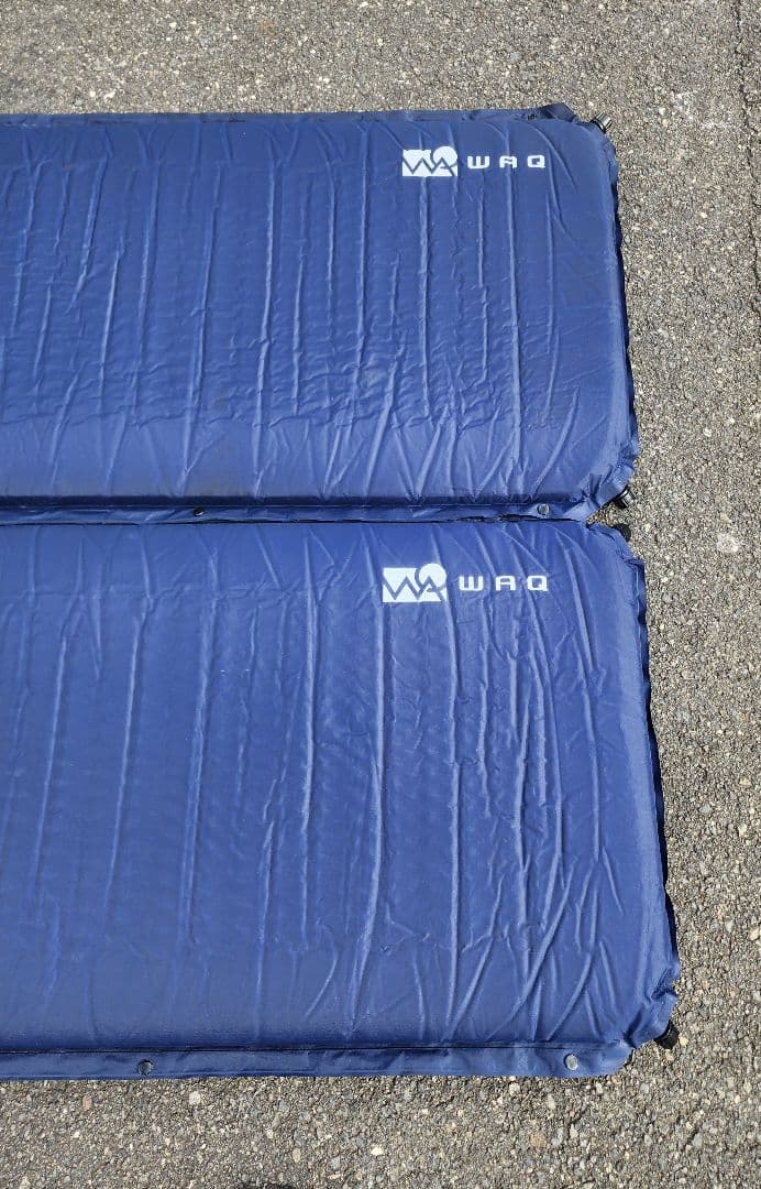 WAQ ワック インフレータブルマット　8cm 2個セット ネイビー