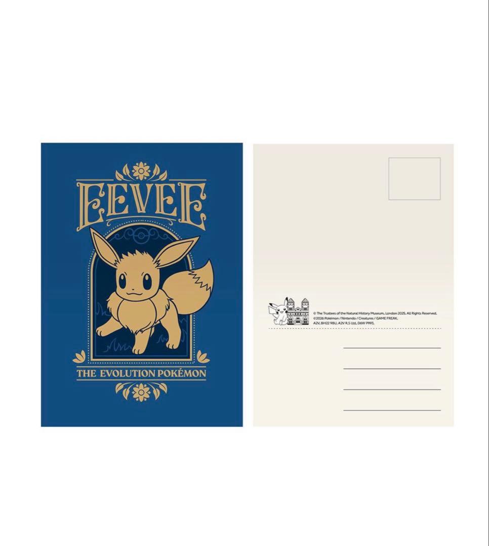 【希少新品】ポケモン30周年 ロンドン自然史博物館 コラボ ポストカード12枚