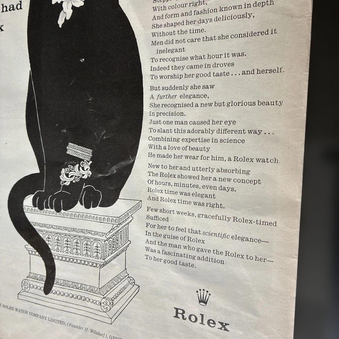 コレクション Rolex lucky black cat vintage AD No,3