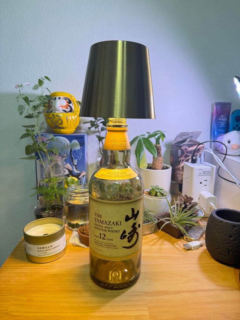 山崎 12年 ウイスキー　デスクライト LED 充電式 スタンドライト