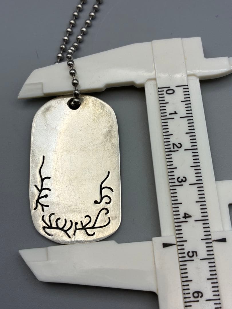 シルバー925 Silver ドッグタグIDプレート　ネックレス