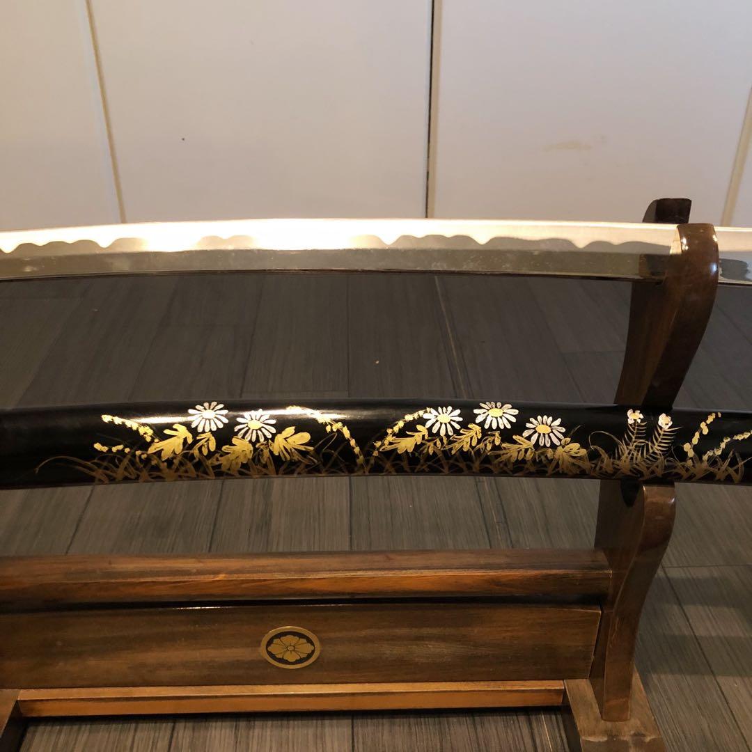 kh　高級模造刀　居合刀　茶拵え　亜合金刀身　名刀　　刀袋あり