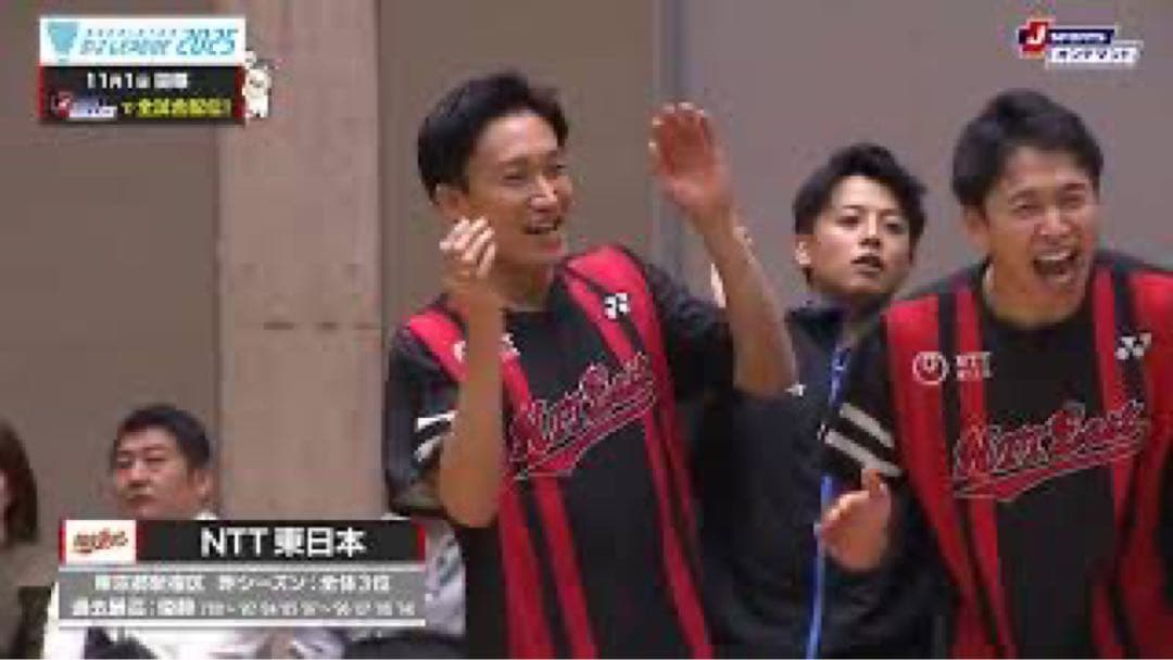 NTT東日本 バドミントン チームTシャツ