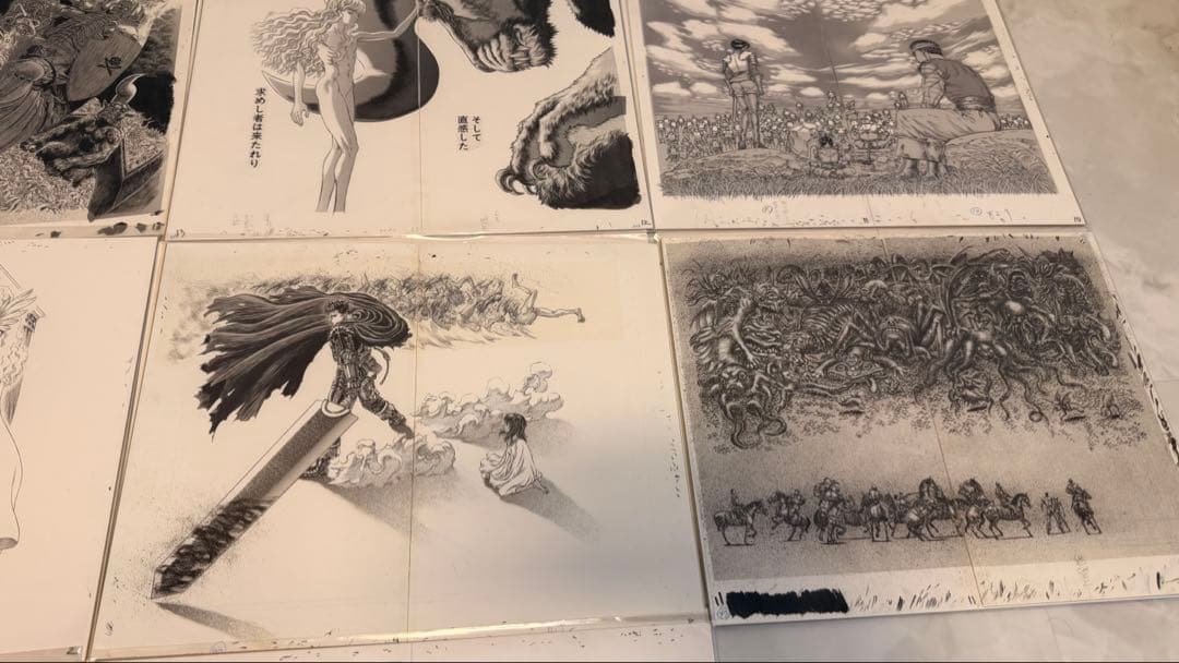Berserk Genga Art copy complete sets 17枚