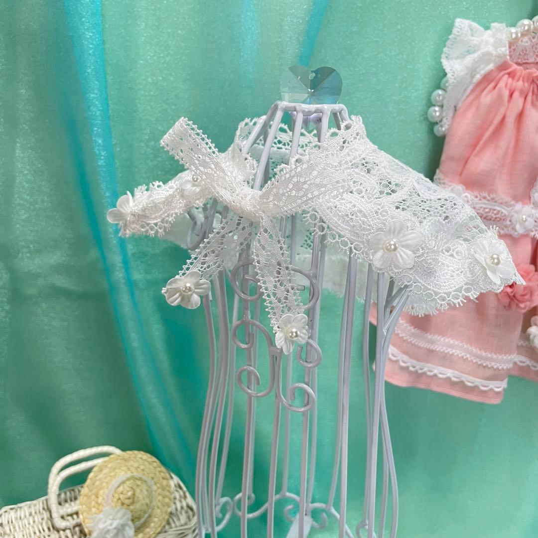 夏のお嬢さん♡麻のドレス　∞TuTu∞   犬服　ハンドメイド