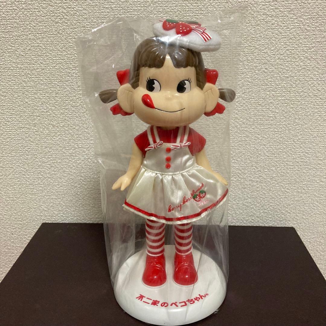 不二家のペコちゃん　2008年苺キャンペーン　お人形