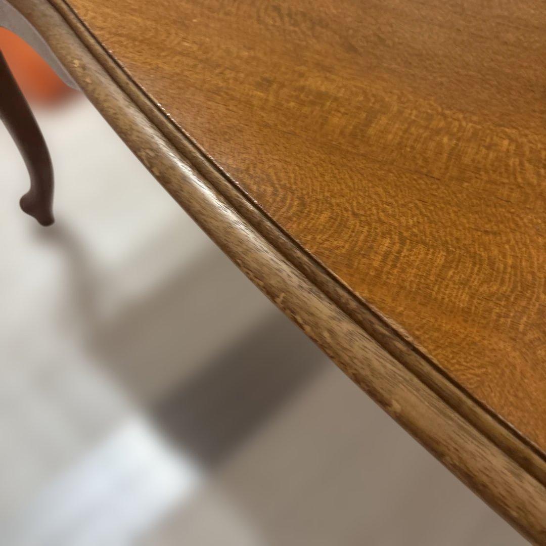 【昭和レトロ】Maruni 木製 花柄装飾 センターテーブル アンティーク