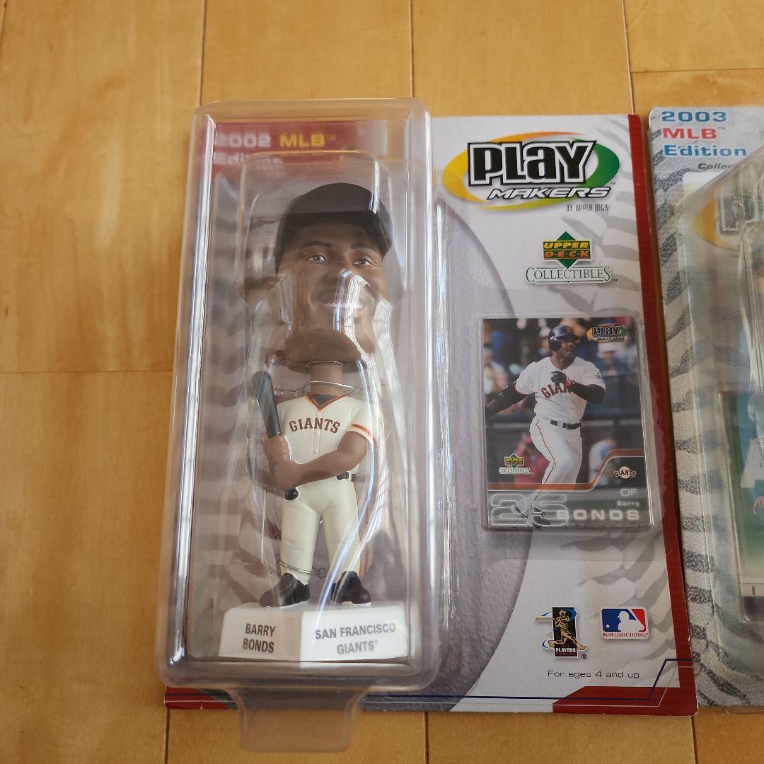 MLB Edition バリーボンズ イチロー ボブルヘッドセット　カード付