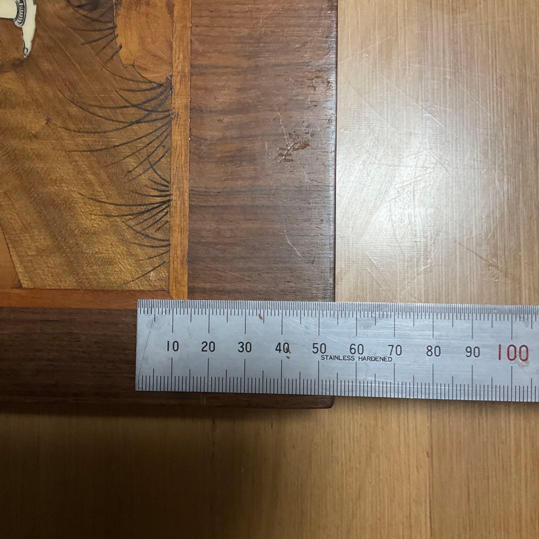 紫檀木の絵画　ウッドアート、インド土産