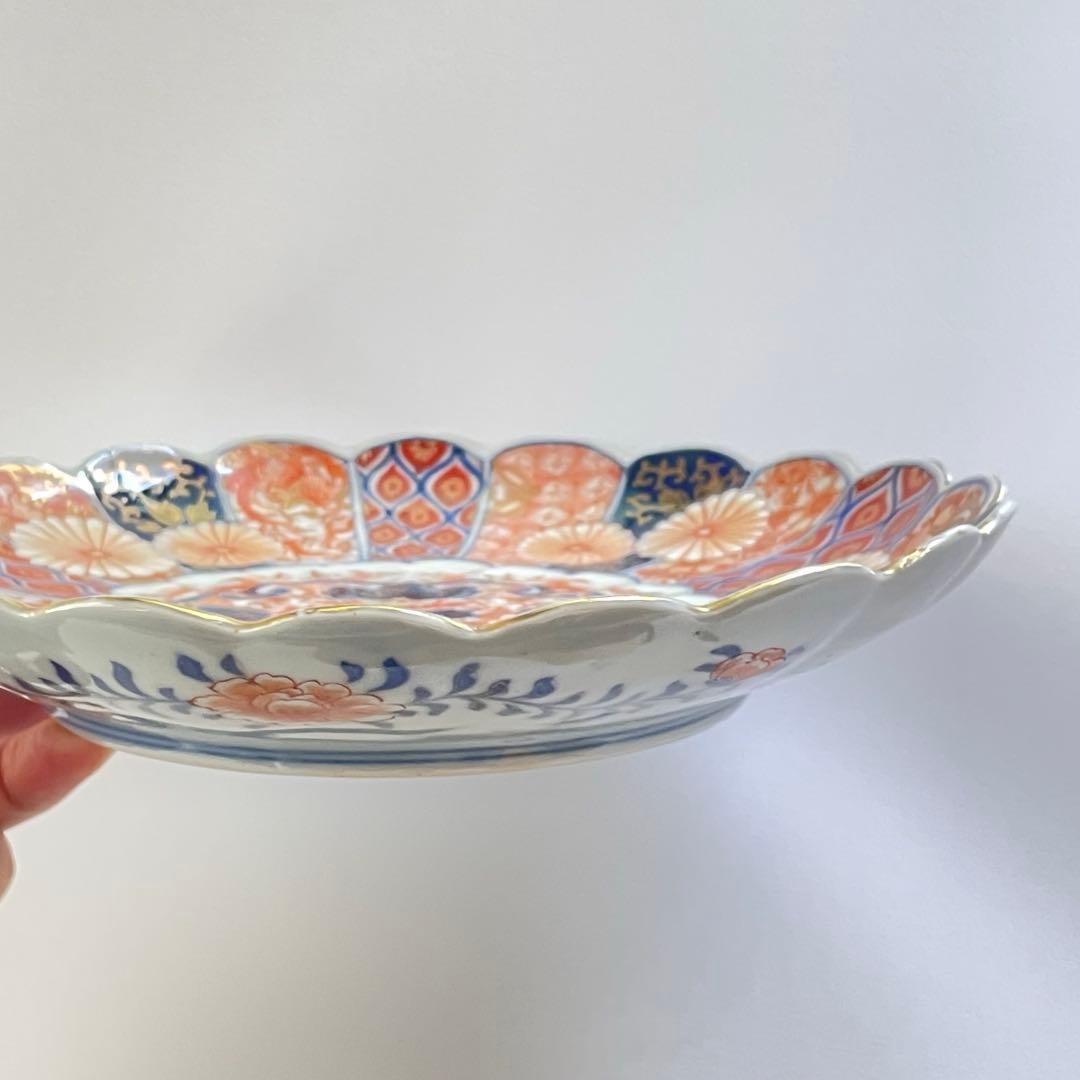 香蘭社　錦手　菊花皿　伊万里　有田　オールド香蘭社　明治時代