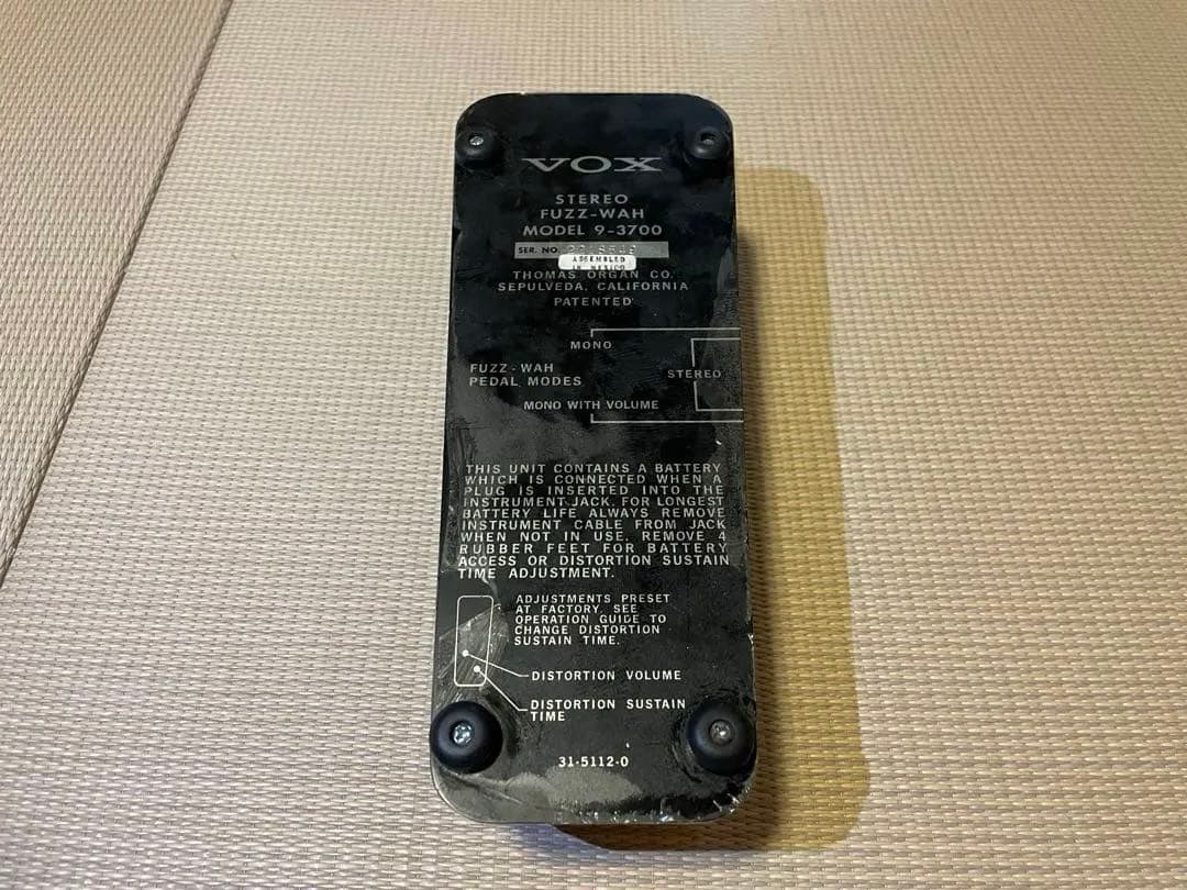 ギター VOX FUZZ WAH PEDAL
