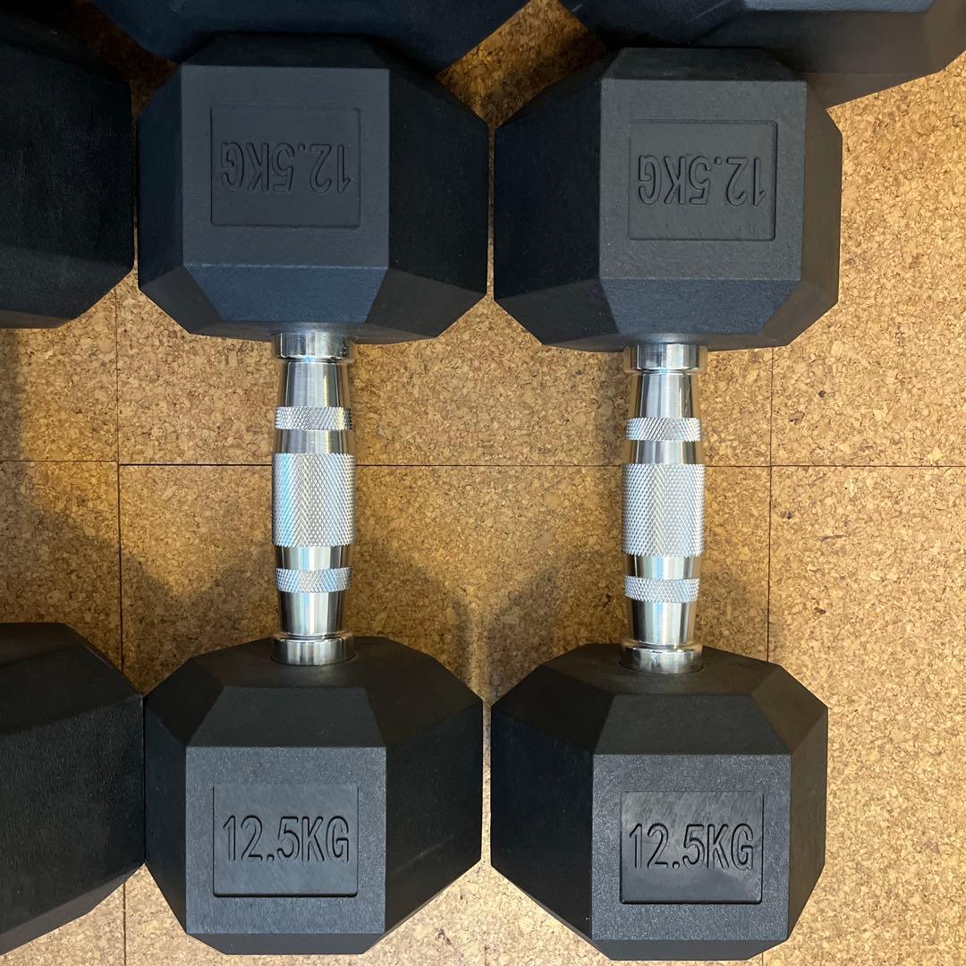 ヘックスダンベル ヘキサゴンダンベル ラバーコーティング セット