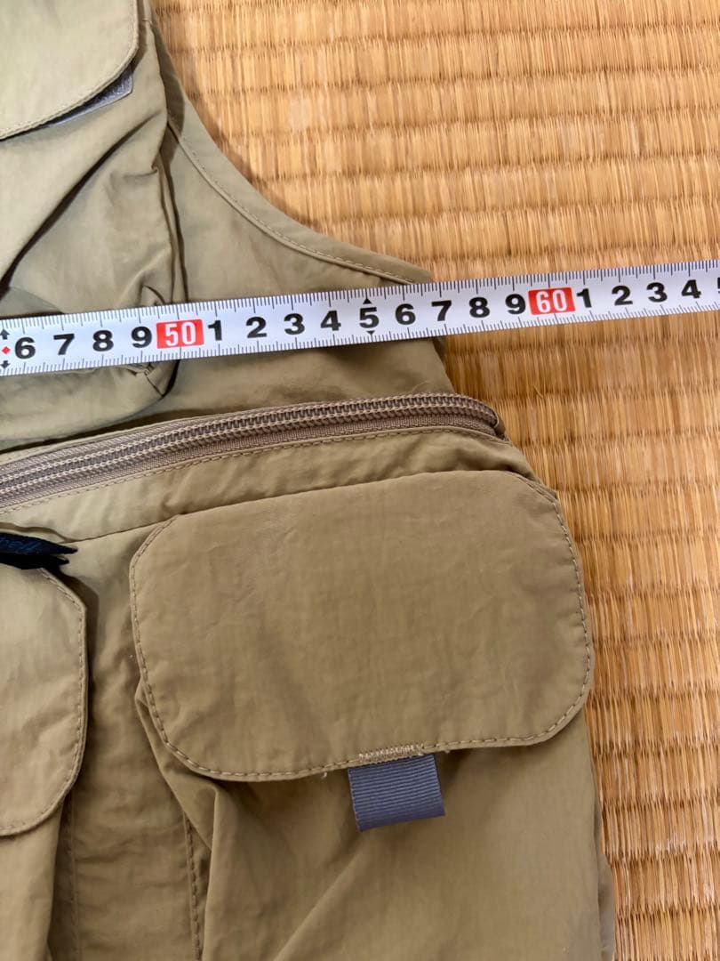 mont-bell アジャスタブルフィッシングベスト Lライトタン【タグ付き】