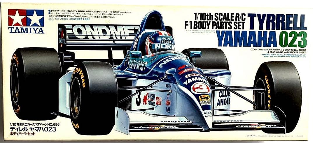 【タミヤ 1/10 RC ボディセット】F1 ティレル023&スポンサーデカール